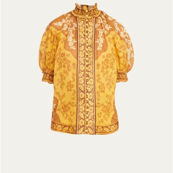 ZIMMERMANN
Raie Short Sleeve Blouse - Picture 10 of 10